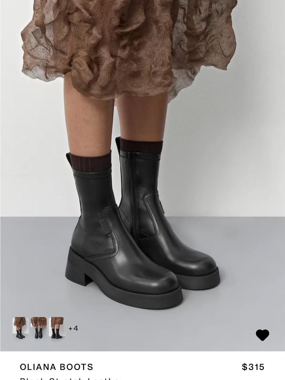 Miista Oliana Leather Boots size 8.5 - Picture 2 of 14